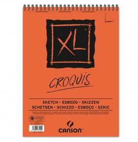 Canson Croquis XL 90 gr A4 50 yaprak Üstten Spiralli